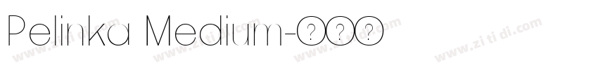 Pelinka Medium字体转换